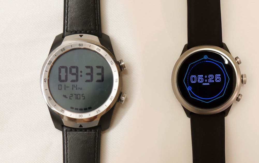 Ticwatch Pro, Fossil Sport Smartwatch always on mode