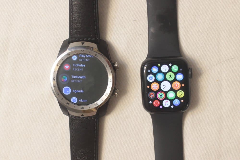 ticwatch pro vs apple watch series 5 apps