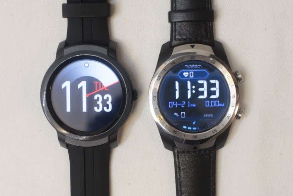 Ticwatch E2 vs Ticwatch Pro