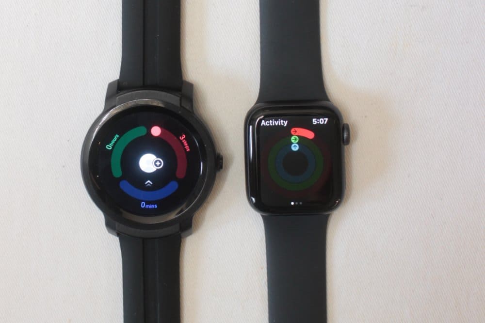 ticwatch e2 apple watch series 5 tichealth and activity app watch os