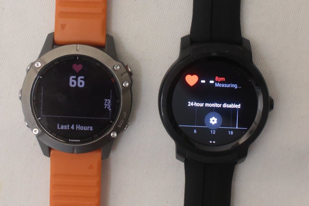 ticwatch e2 vs garmin fenix 6 pulse heart rate sensor