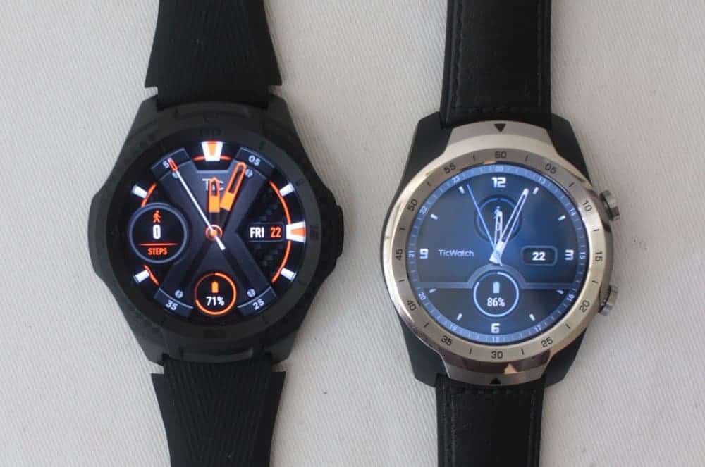 Ticwatch S2 vs Ticwatch Pro
