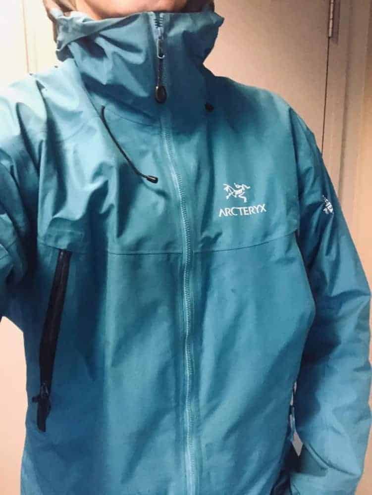 Roominess of the Arcâ€™Teryx Beta LT jacket without being too baggy. This is worn without any jacket underneath.