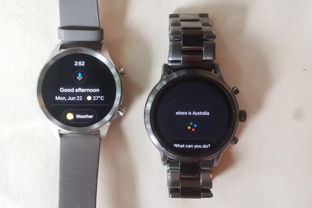 ticwatch c2 vs fossil gen 5 carlyle google assistant