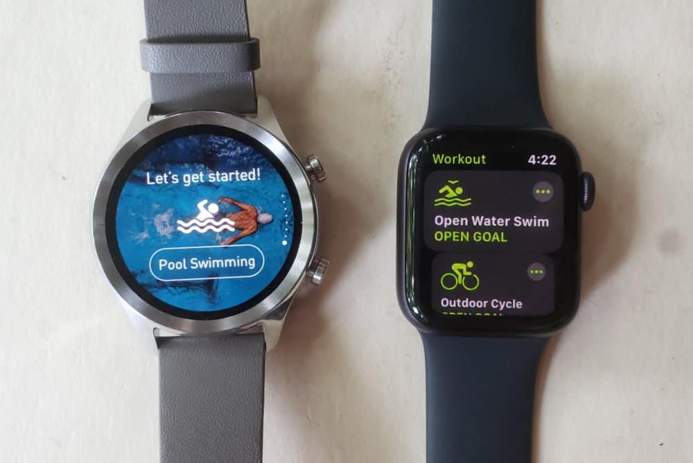 Winner: Apple Watch Series 5 swimming