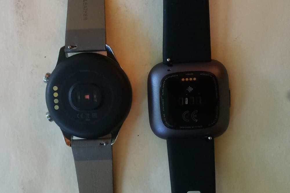 Ticwatch C2 vs Fitbit Versa 2 heart rate sensor