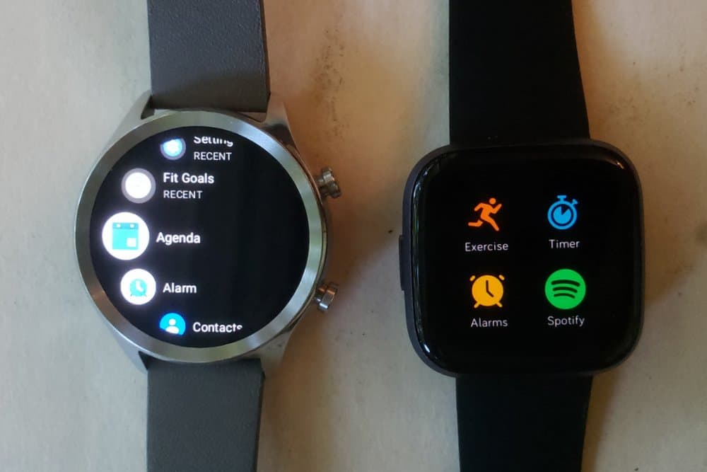 Ticwatch C2 vs Fitbit Versa 2 apps