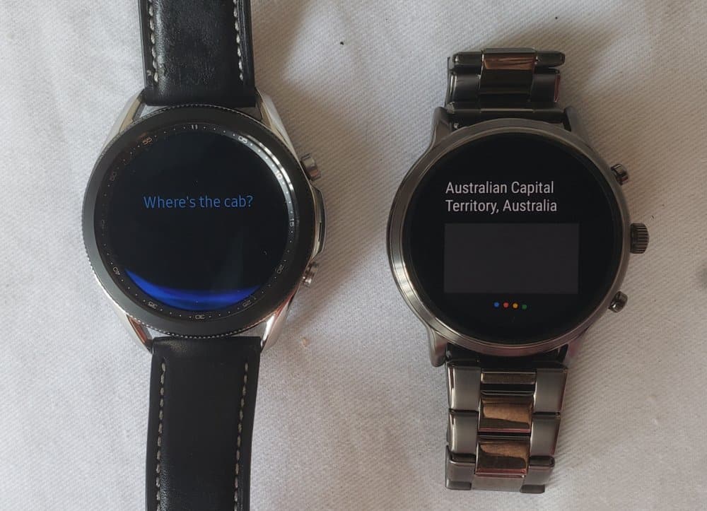 Samsung Galaxy Watch 3 vs Fossil Gen 5 Carlyle bixby vs google assistant