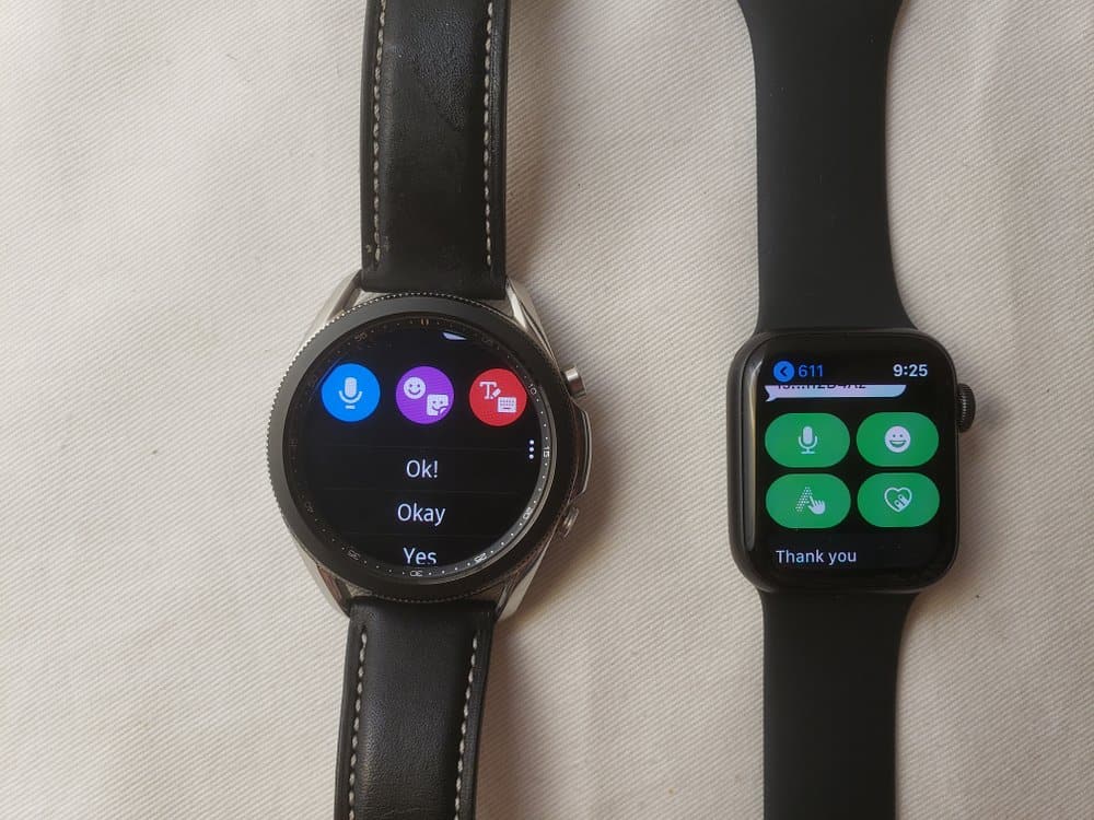 Samsung Galaxy Watch3 vs Apple Watch Series 5 replies