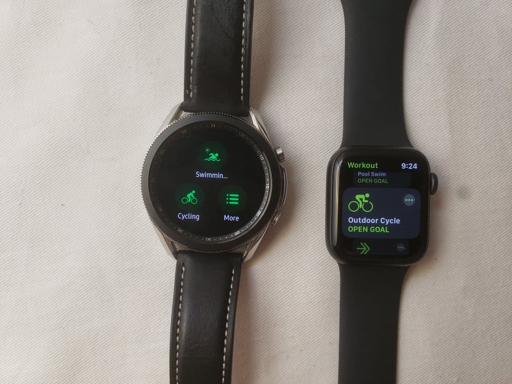 Samsung Galaxy Watch3 vs Apple Watch Series 5 workout