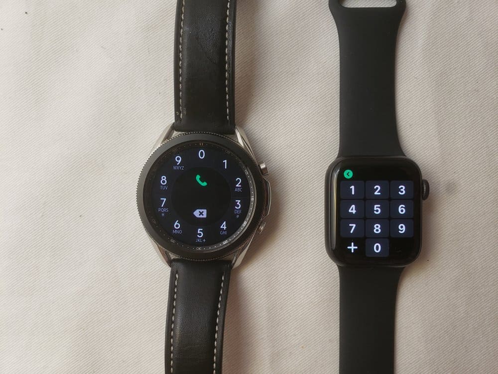 Samsung Galaxy Watch3 vs Apple Watch Series 5 calls