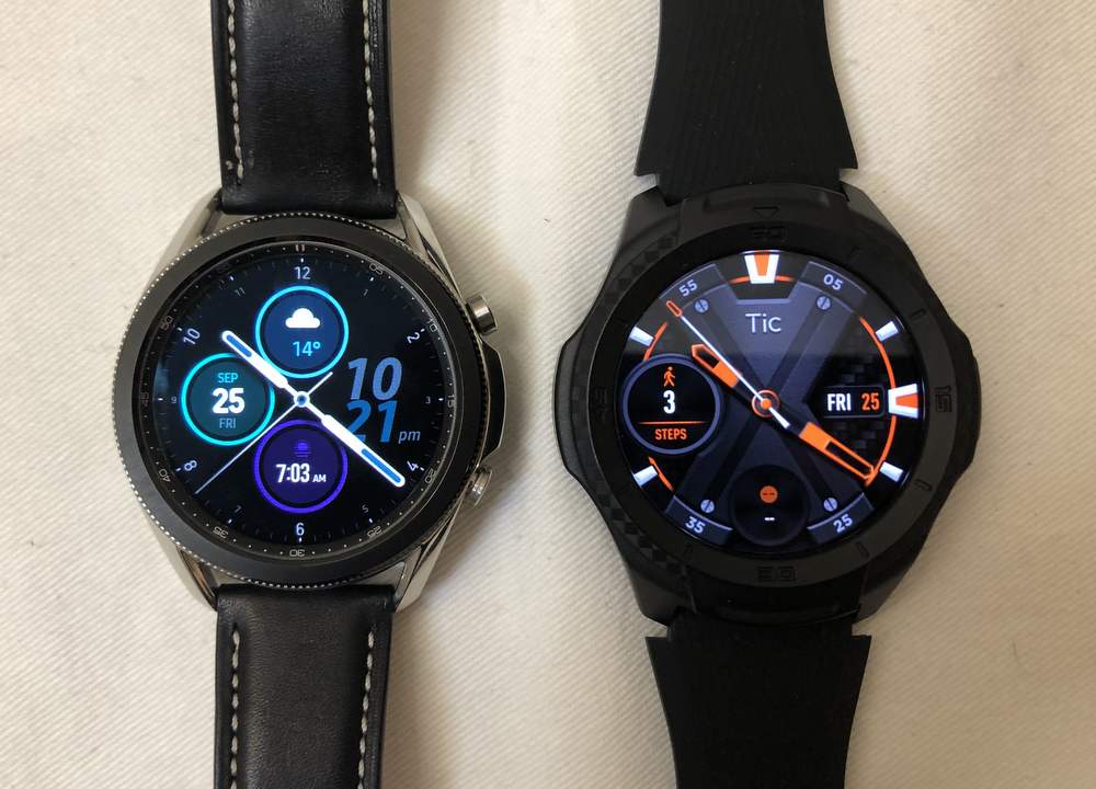 samsung glaaxy watch 3 vs ticwatch s2