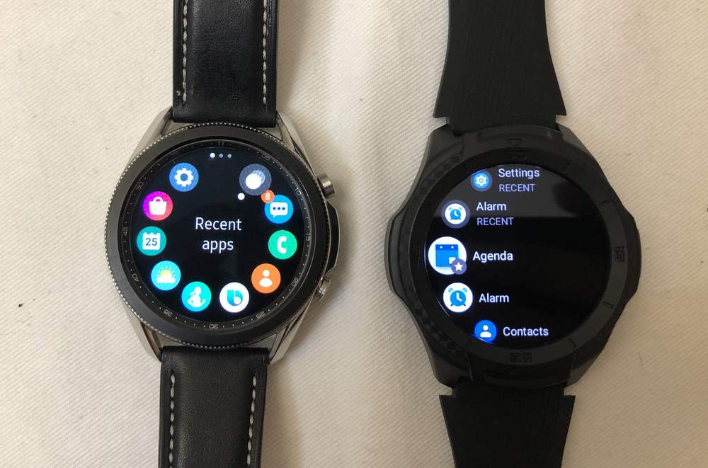 Samsung Galaxy Watch3 vs Ticwatch S2 apps