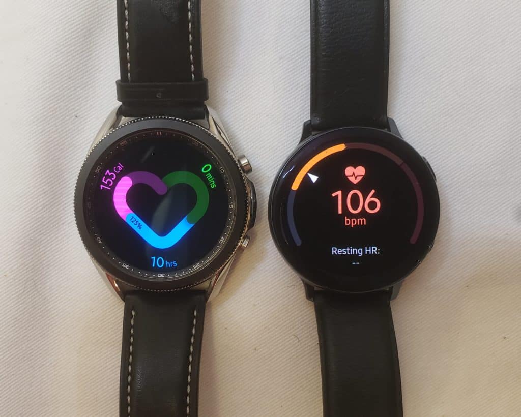 Samsung Galaxy Watch3 vs Active2 health
