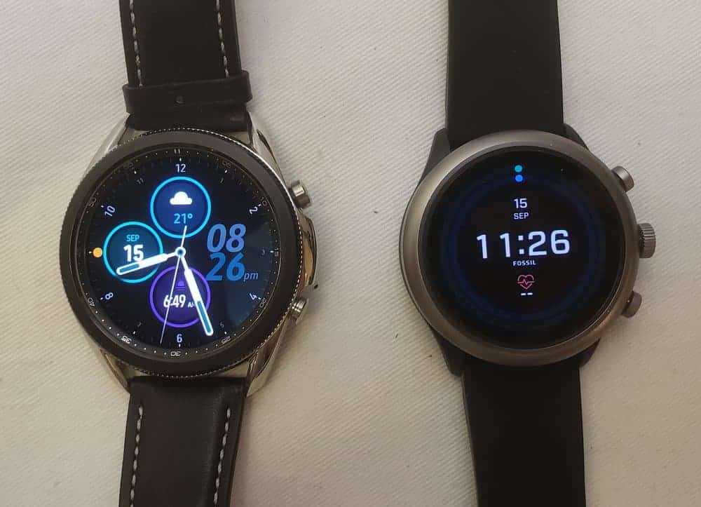 samsung galaxy watch3 vs fossil sport smartwatch