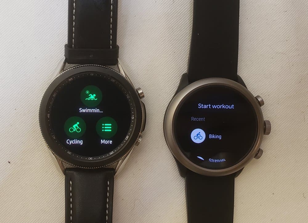 Samsung Galaxy Watch3 vs Fossil Sport Smartwatch sports