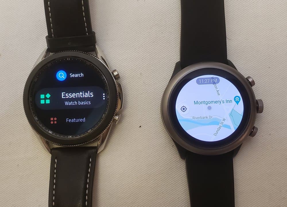Samsung Galaxy Watch3 vs Fossil Sport Smartwatch apps