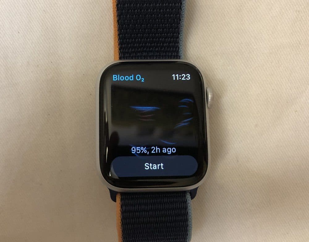 Apple Watch Series 6 blood o2 app