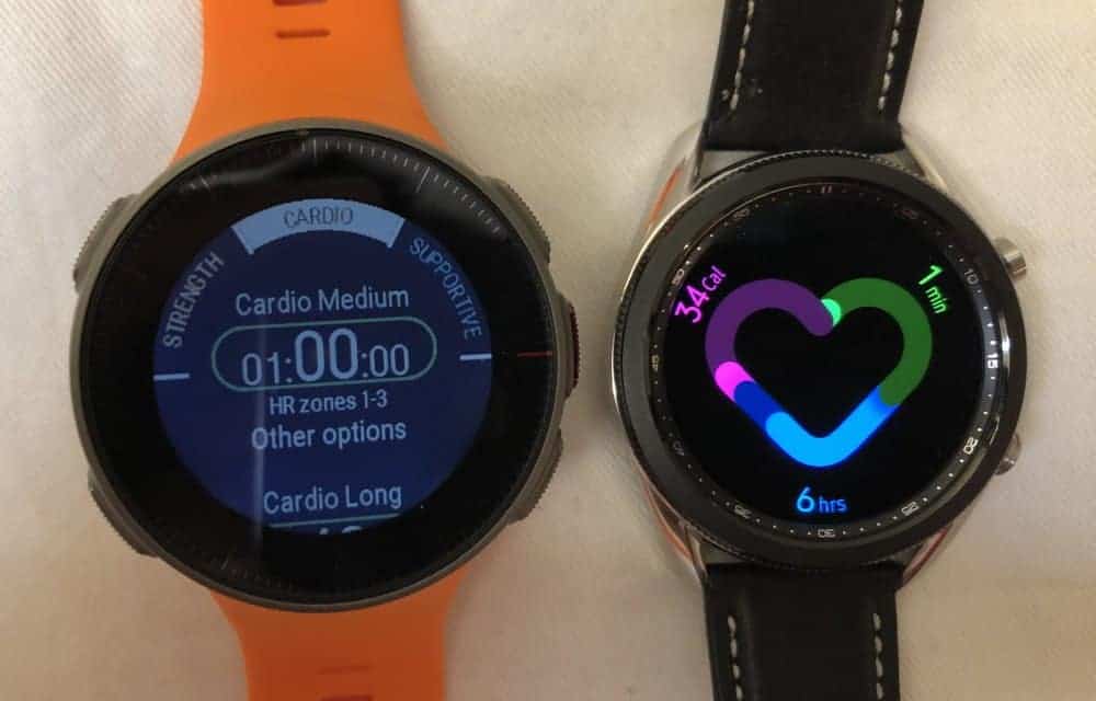 Samsung Galaxy Watch3 vs Polar Vantage V exercise motivation