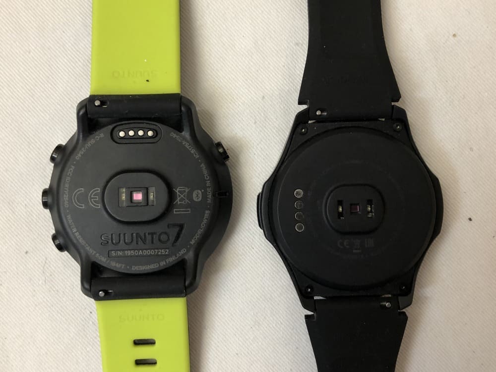 Suunto 7 vs Ticwatch S2 heart rate sensor