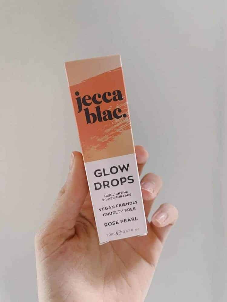 A box of Jecca Blac glow drops from the Glossybox beauty box.