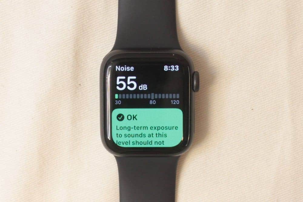 Apple Watch Series 5 noise meter