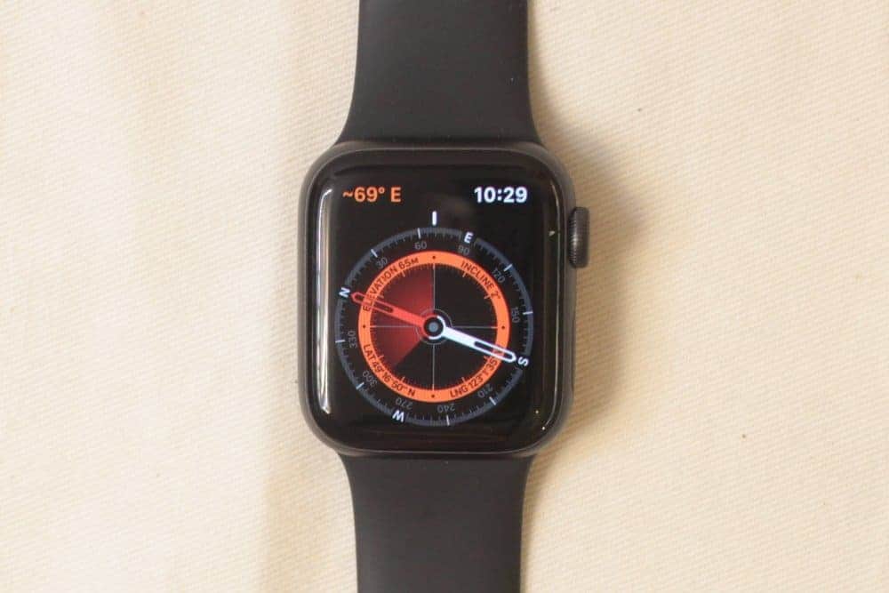 Apple Watch Series 5 compass app
