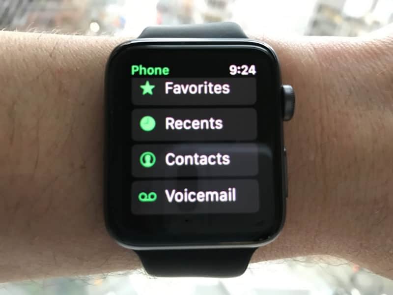 The phone app for Apple Watch Series 2.