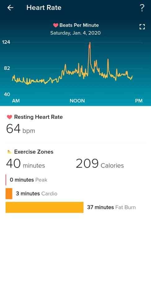 Fitbit Versa 2 app heart rate 
