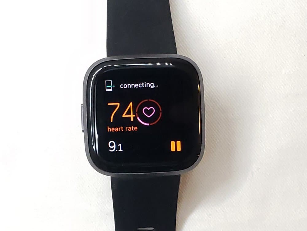 Fitbit Versa 2 heart rate sensor