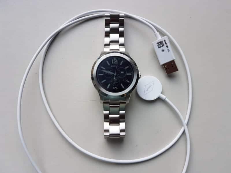 Fossil Q Founder 2 smartwatch and battery charger