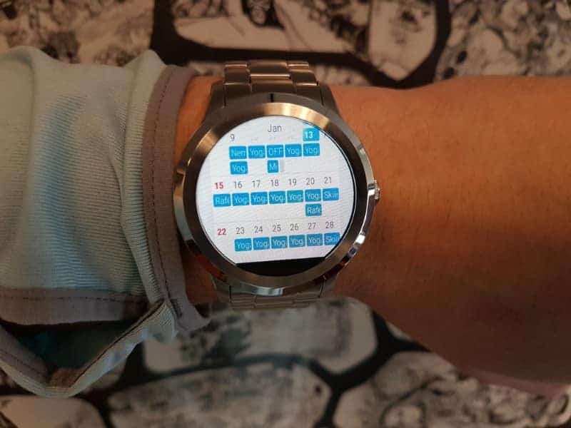 Fossil Q Founder 2 smartwatch calendar