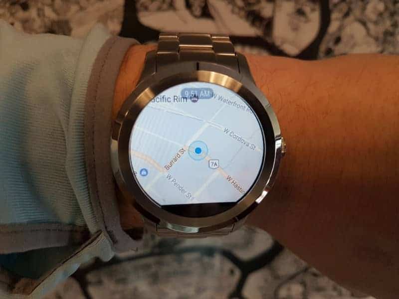 Fossil Q Founder 2 smartwatch map