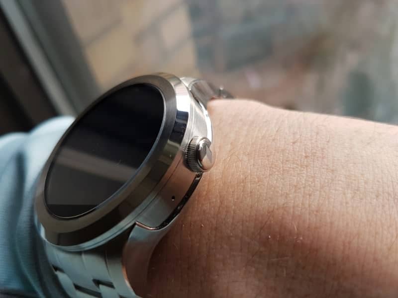 Button view of the Fossil Q Founder 2 smartwatch