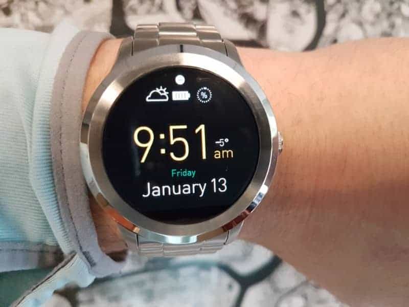 Digital screen option for the Fossil Q Founder 2 smartwatch