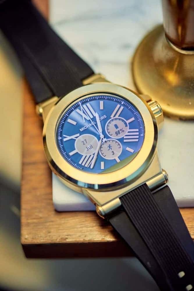 Elegant Michael Kors watch face design.