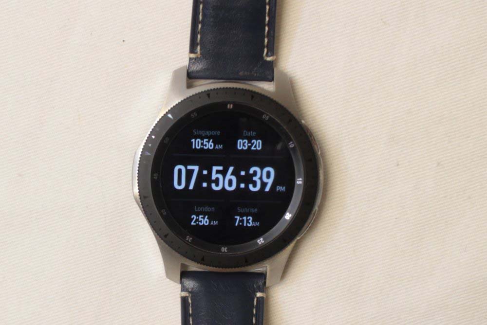 Samsung Galaxy Watch main screen