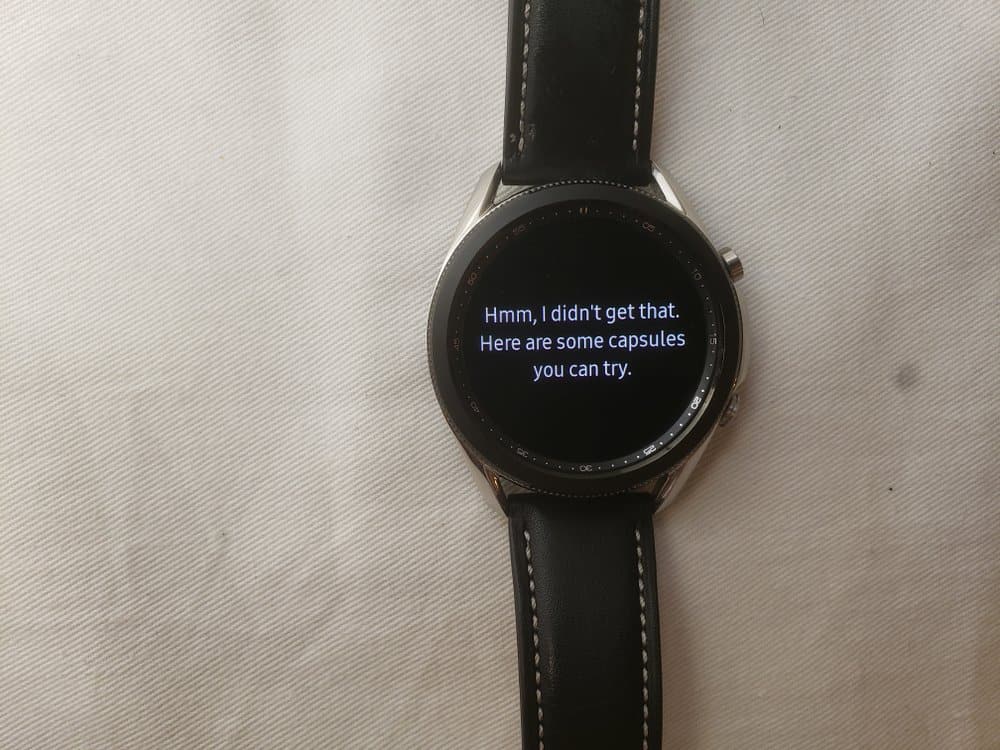 Samsung Galaxy Watch3 Bixby response