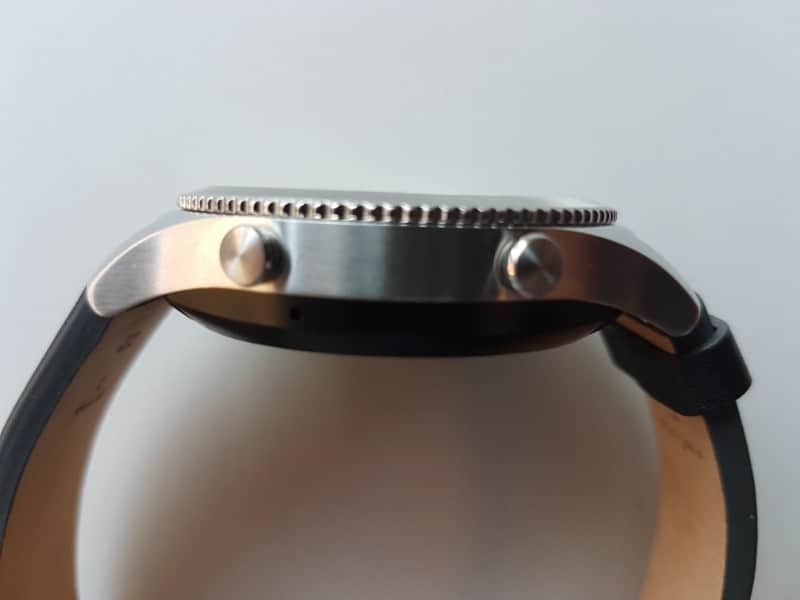 Samsung Gear S3 Smartwatch from the side.