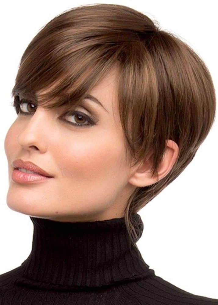 Pixie Cut Hairstyles Women's Side Part from WigsBuy.