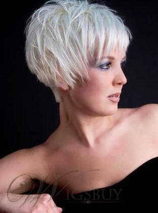 Short Pixie Straight Blonde wig from Wigsbuy.
