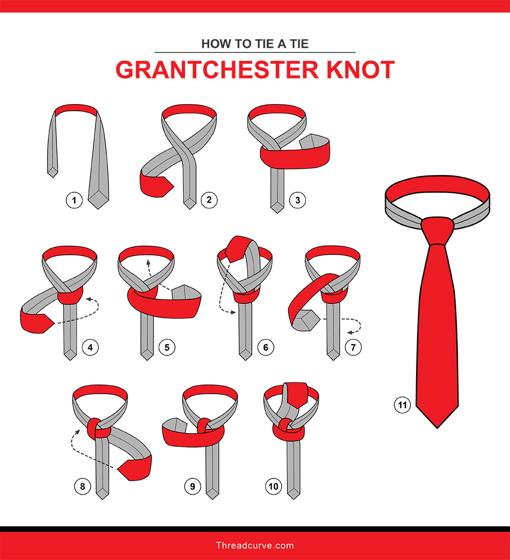 How to tie a grantchester knot (Illustration)