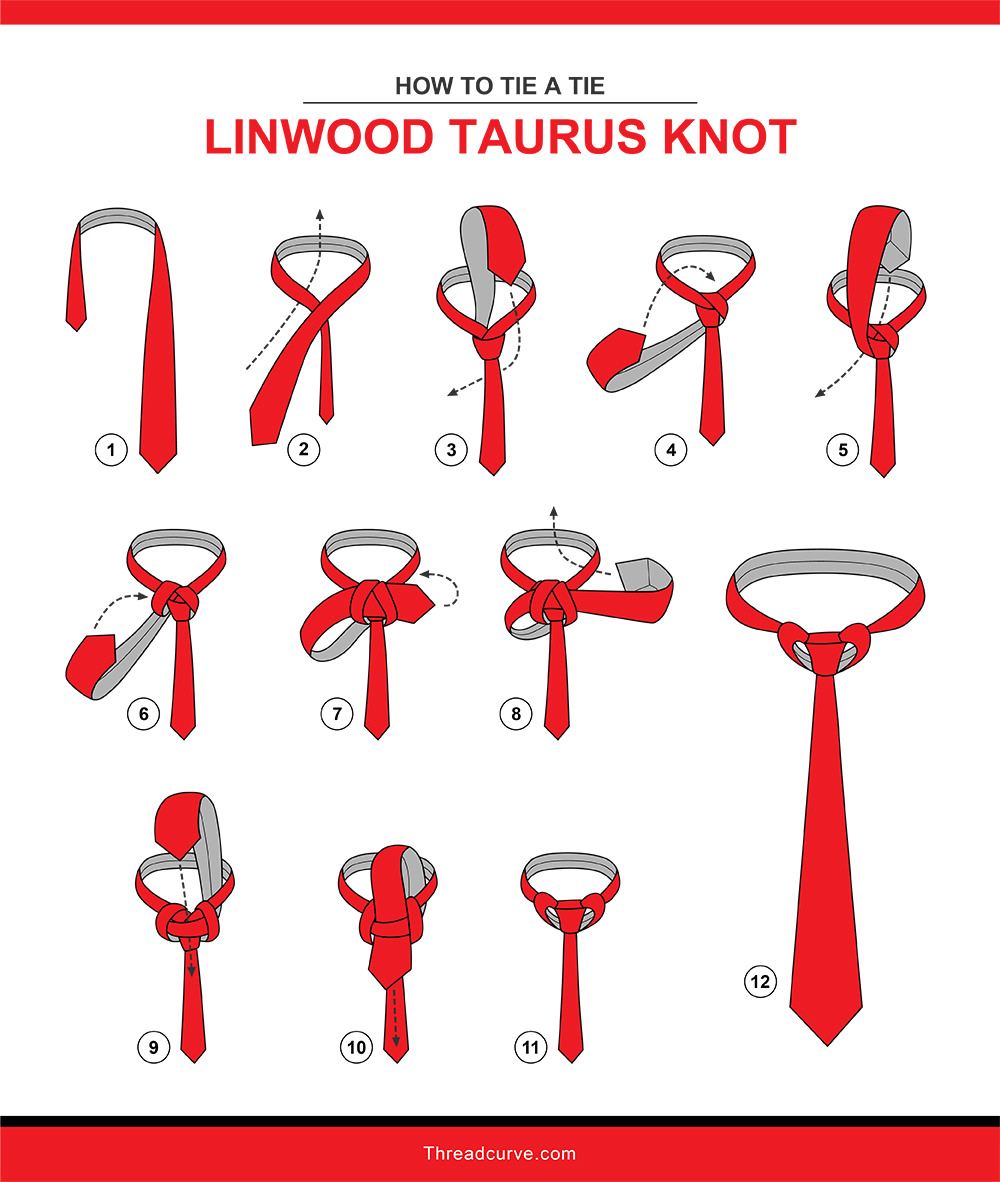 How to tie a linwood taurus knot (illustration)