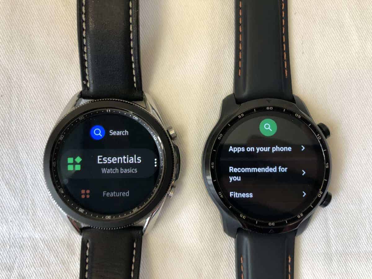 samsung galaxy watch 3 vs ticwatch pro 3 app store