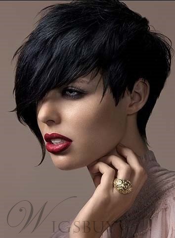 Short Hairstyle Synthetic Straight Hair from WigsBuy.