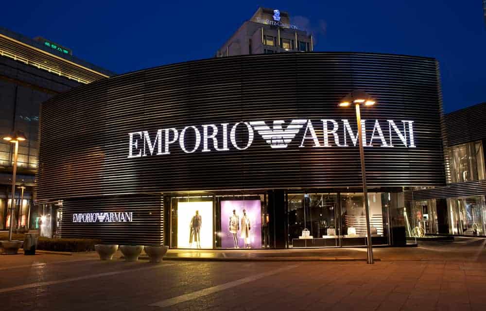 Emporio Armani store in Beijing, China.