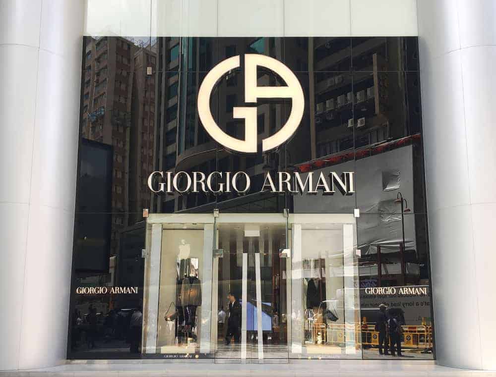 Giorgio Armani store in Canton Road.