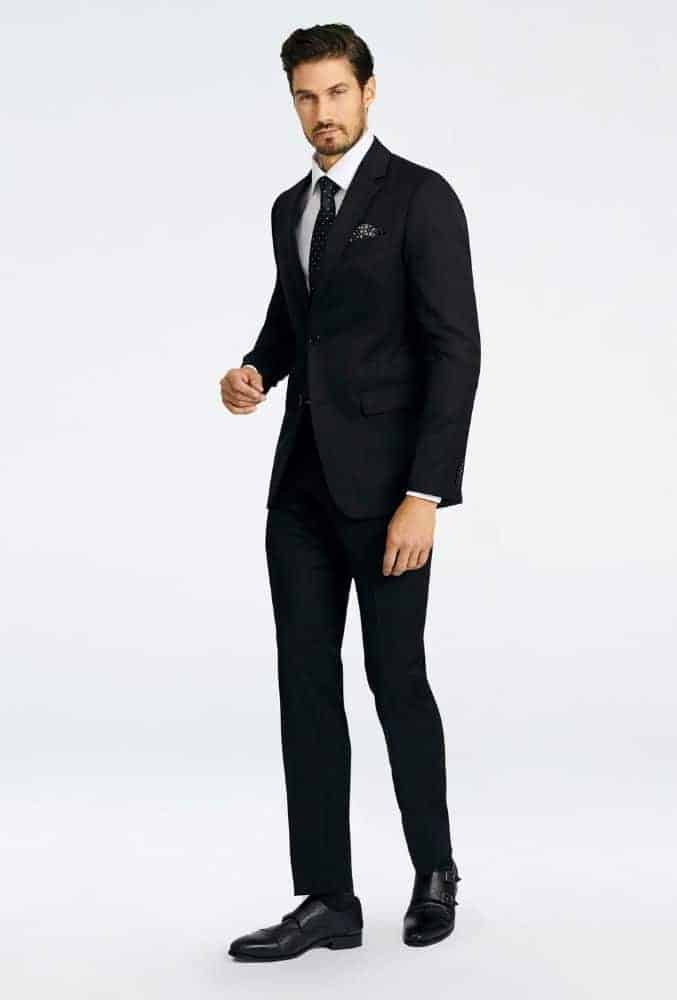 Indochino Hereford Cavalry Twill Black Suit