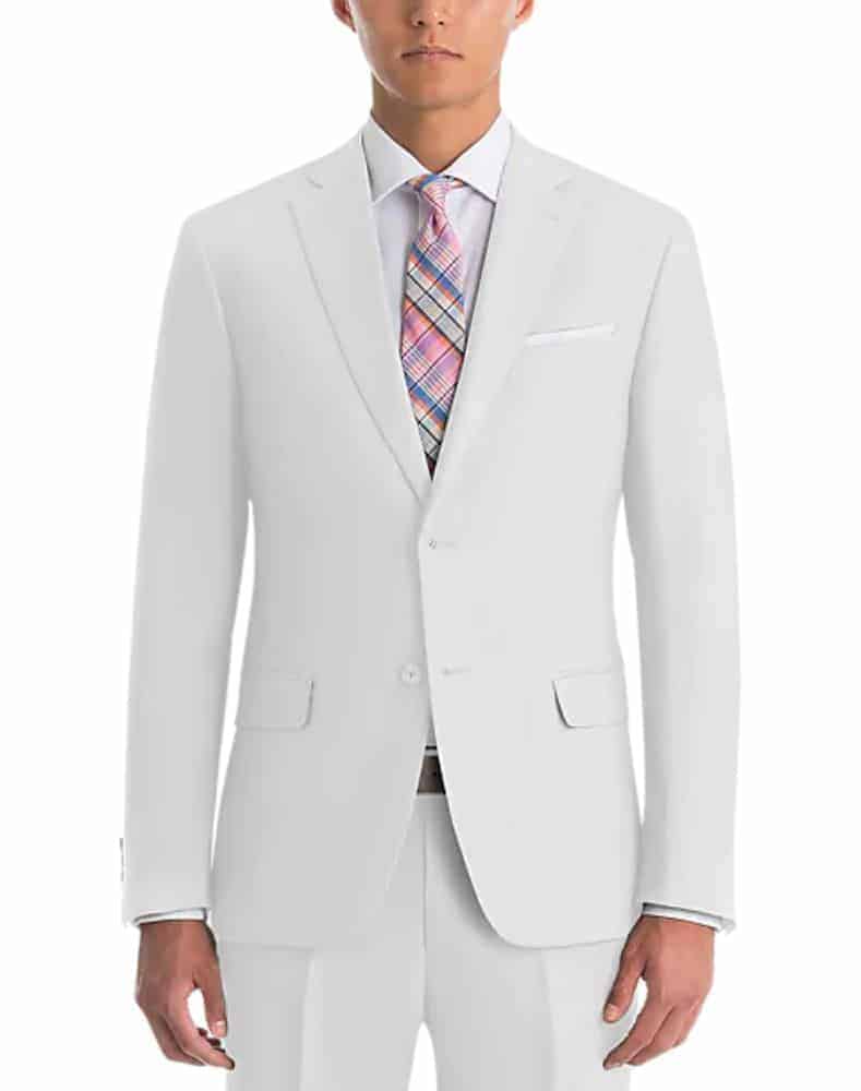 Men's Warehouse Lauren by Ralph Lauren White Classic Fit Linen Suit Separates