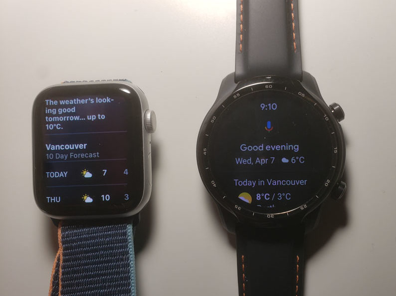 Apple Watch Series 6 vs Ticwatch Pro 3 